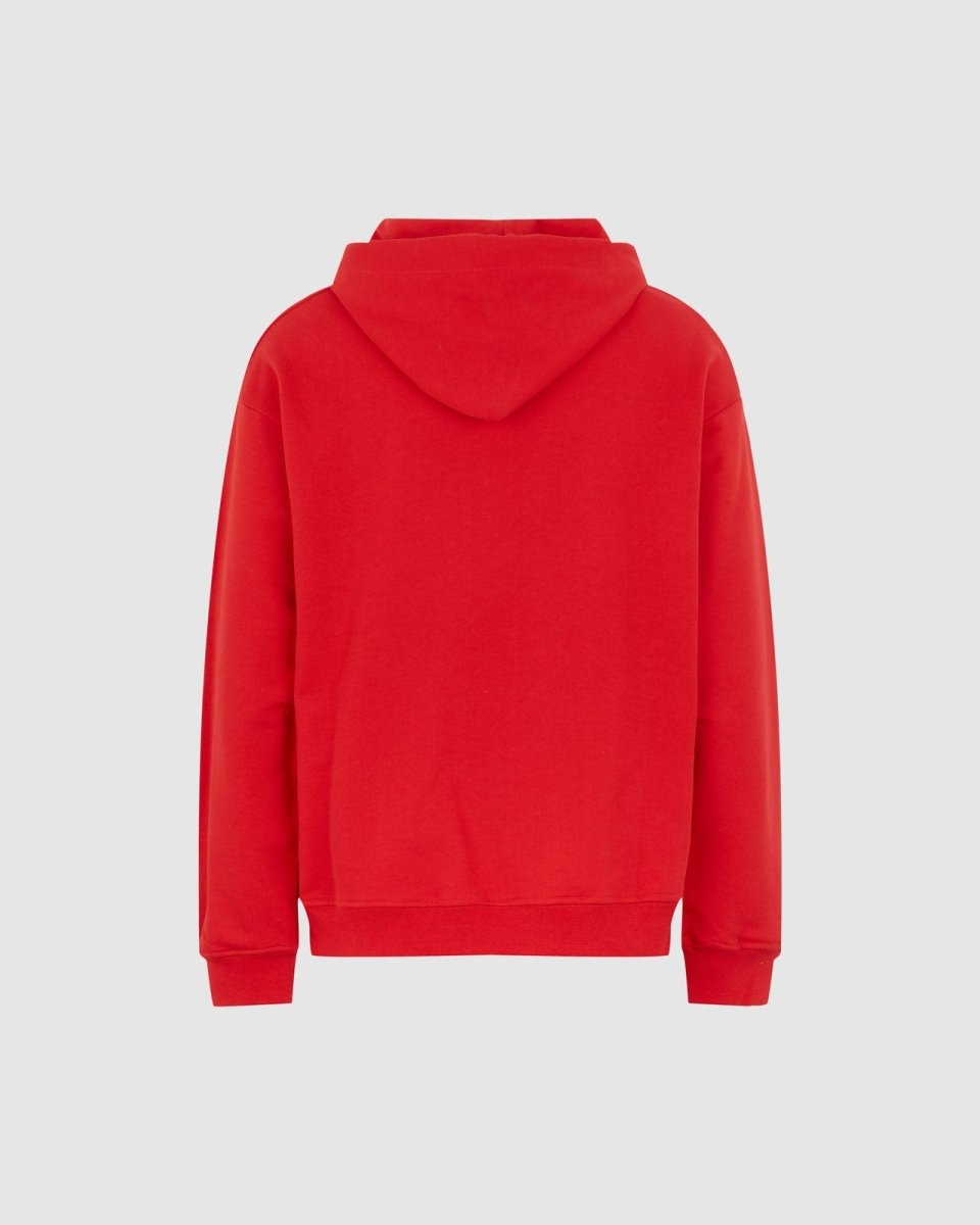 Vision Of Super RED HOODIE WITH EMBROIDERED FLAMING HEART Shopping Online