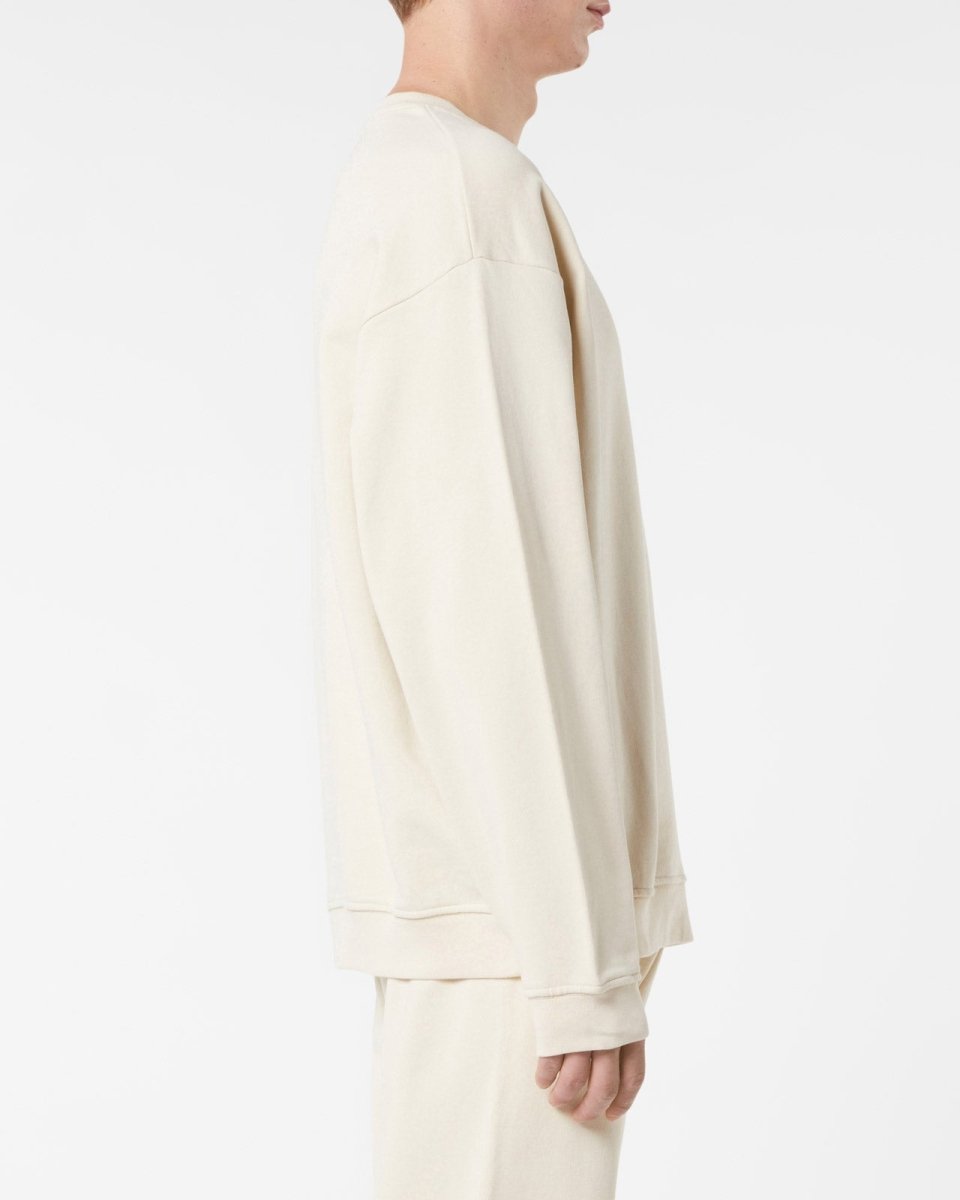 Vision Of Super SAND CREWNECK WITH EMBROIDERED FLAMING HEART Convenienza