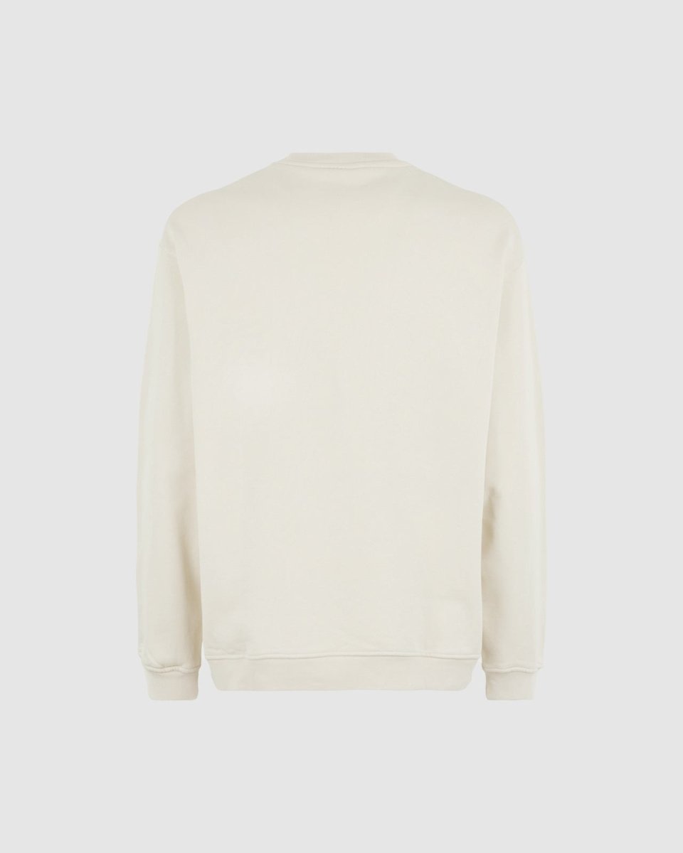 Vision Of Super SAND CREWNECK WITH EMBROIDERED FLAMING HEART Convenienza