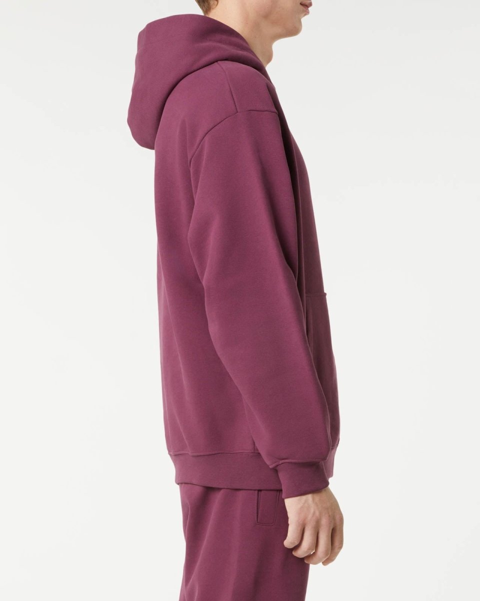 Vision Of Super GRAPE WINE HOODIE WITH EMBROIDERED FLAMING HEART Presa