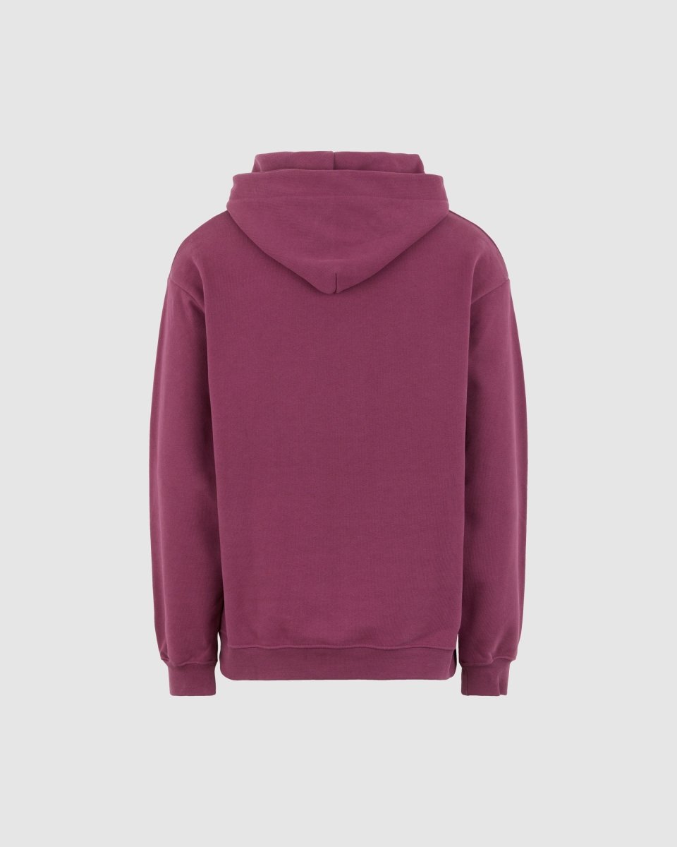 Vision Of Super GRAPE WINE HOODIE WITH EMBROIDERED FLAMING HEART Presa