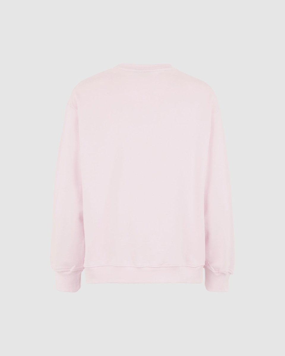 Vision Of Super PINK CREWNECK WITH EMBROIDERED FLAMING HEART Sconto