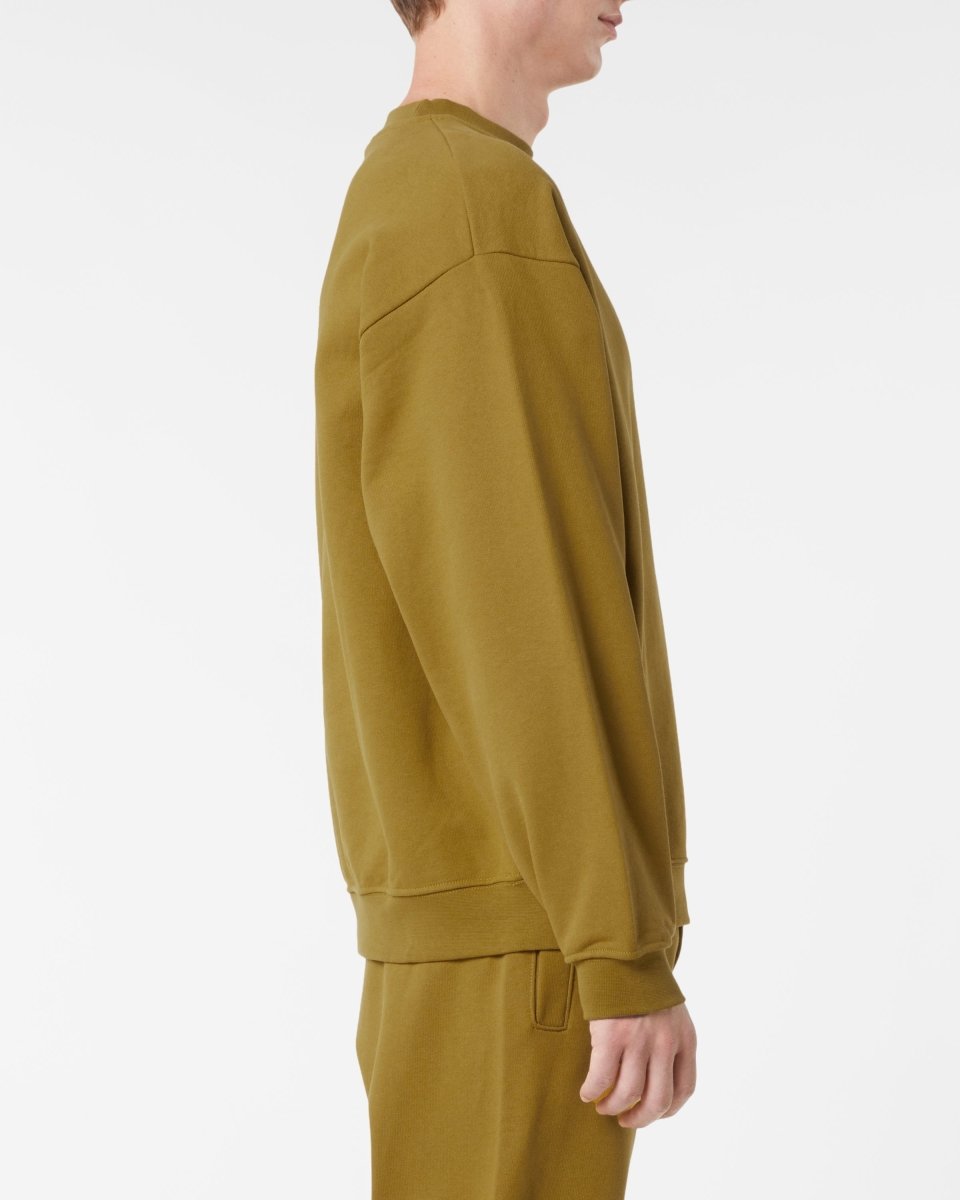 Vision Of Super PLANTATION CREWNECK WITH EMBROIDERED FLAMING HEART Saldi Di Fabbrica