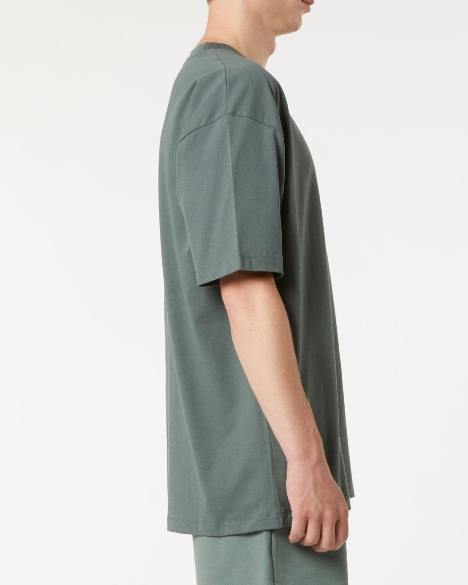 Vision Of Super BALSAM GREEN T-SHIRT WITH EMBROIDERED FLAMING HEART Sottocosto