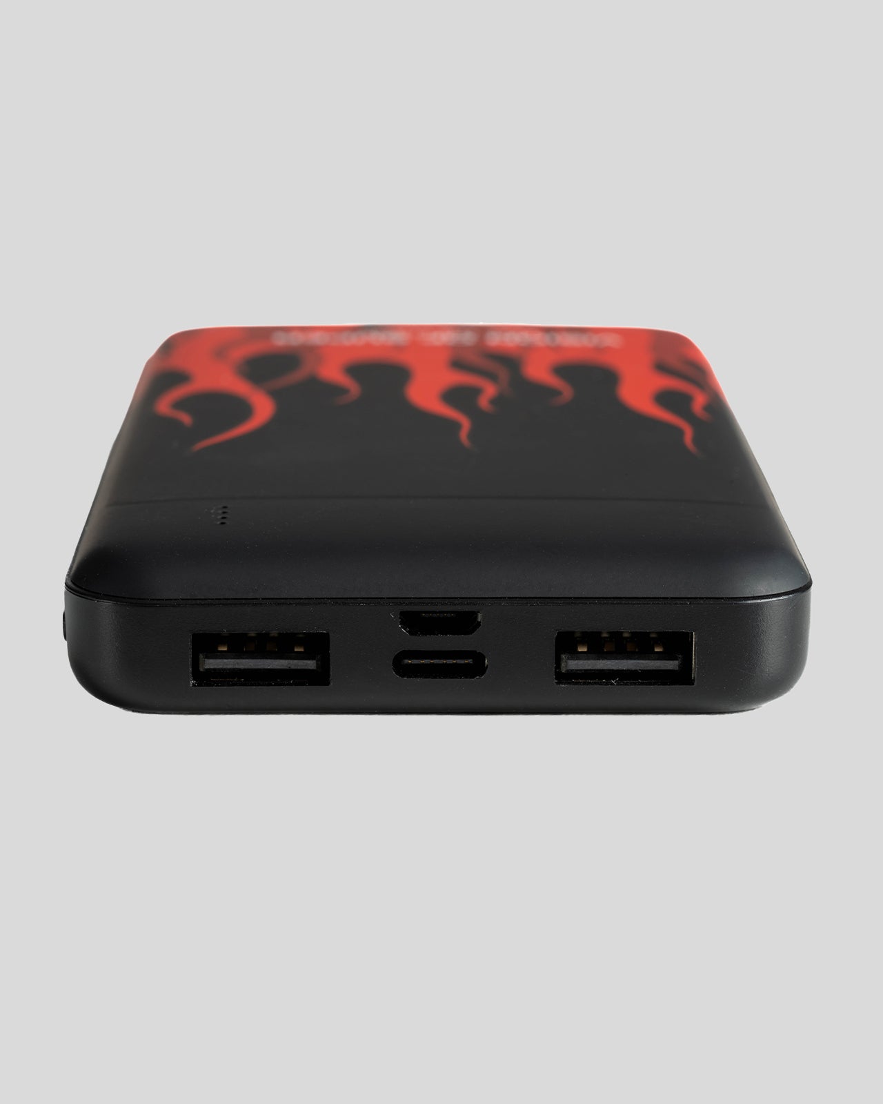 Vision Of Super BLACK POWERBANK WITH RED FLAMES AND WHITE LOGO Hotsell