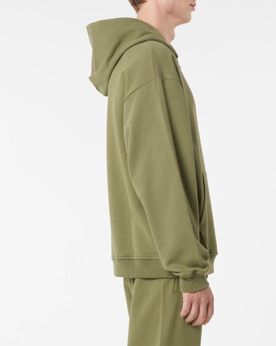 Vision Of Super GREEN HOODIE WITH EMBROIDERED FLAMING HEART Outlet