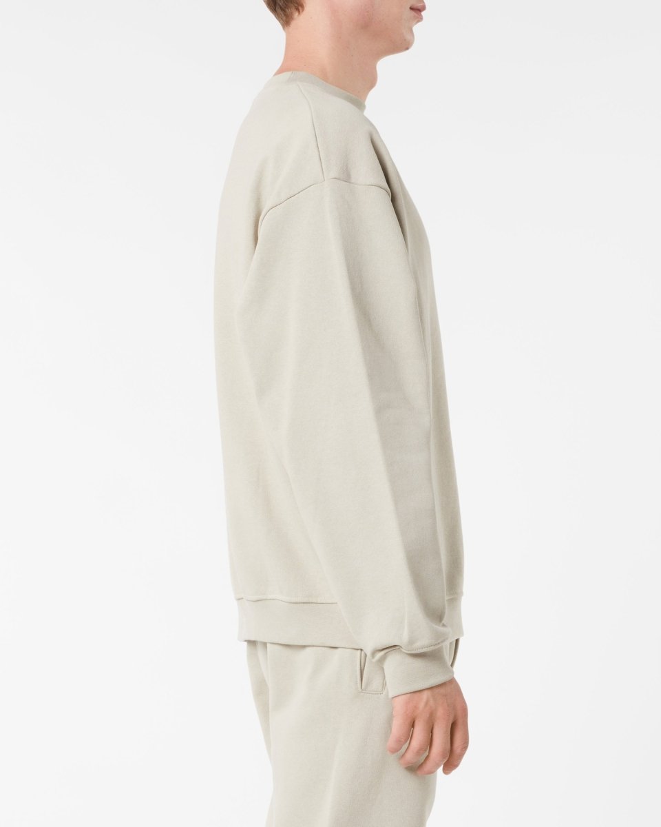 Vision Of Super LONDON FOG CREWNECK WITH EMBROIDERED FLAMING HEART Saldi