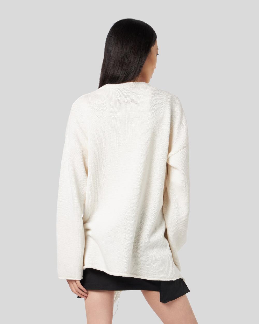 Vision Of Super SAND CARDIGAN WITH PRINTED TRIBAL FLAMES In Linea