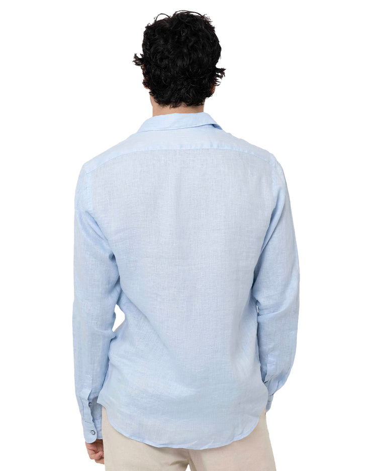 Why not brand Camicia in Lino con Collo alla Francese 2025
