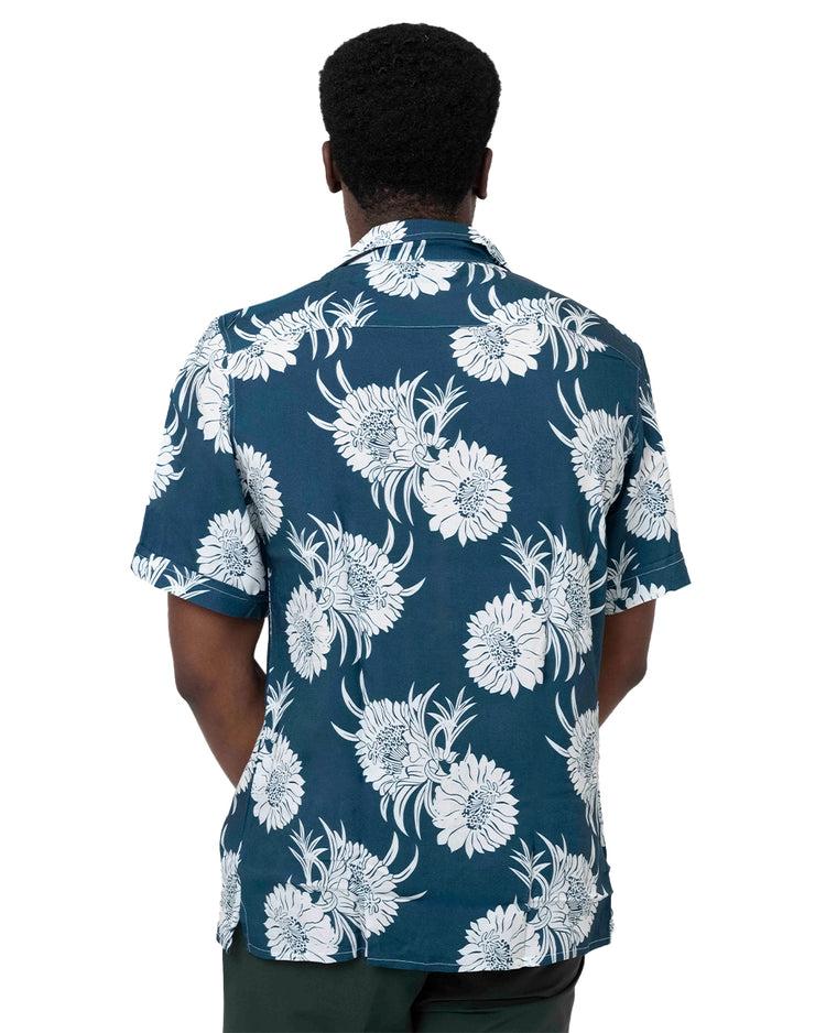 Why not brand Camicia Mezza Manica con Fiori Collo Bowling Promozione