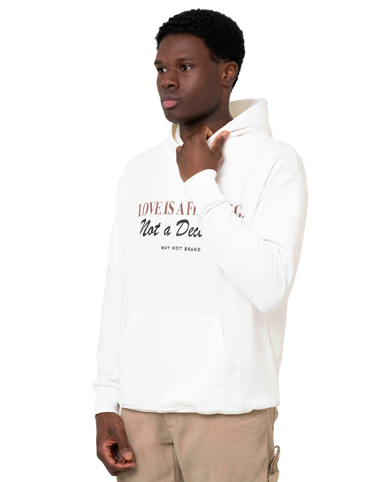 Why not brand Hoodie con Stampa Love is a Feeling Italia