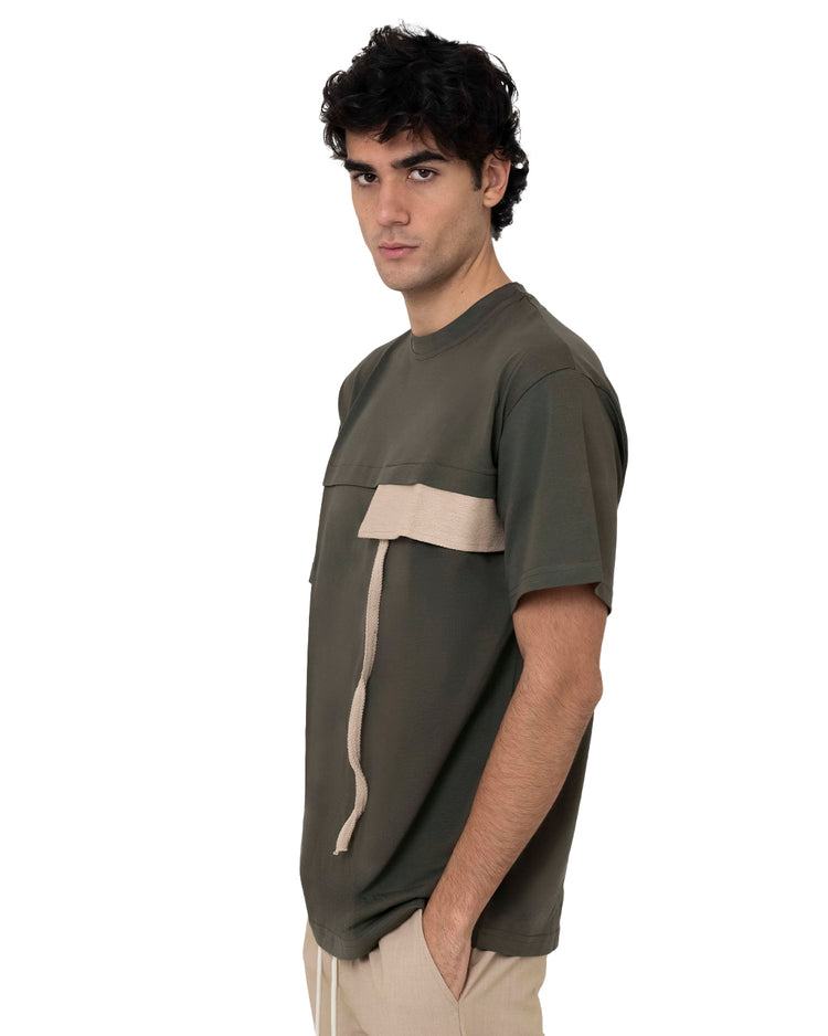 Why not brand T-Shirt Girocollo con Applicazione Sfilacciata Promozione