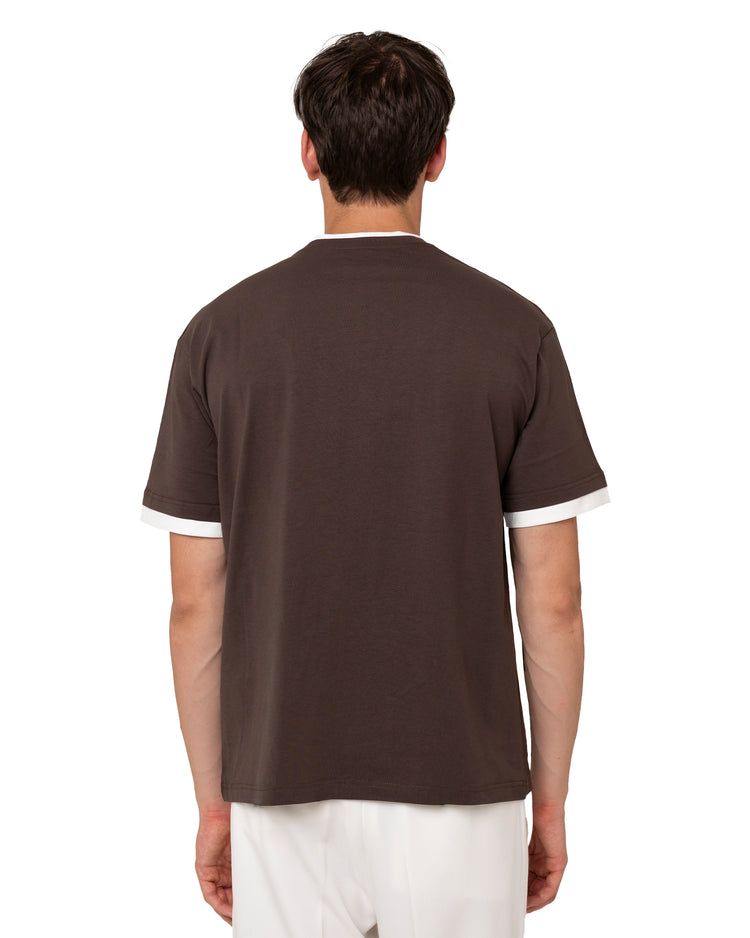 Why not brand T-shirt girocollo con bordini a contrasto Spedizione Gratuita