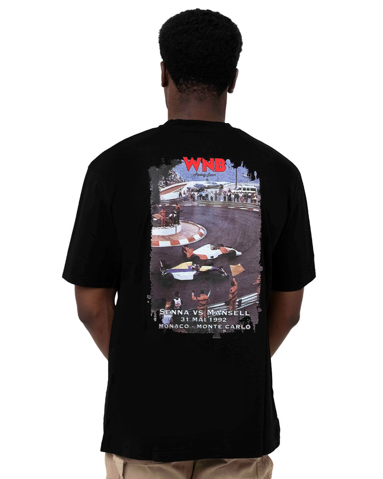 Why not brand T-shirt Girocollo con Stampa Retro gp Montecarlo Acquista Ora