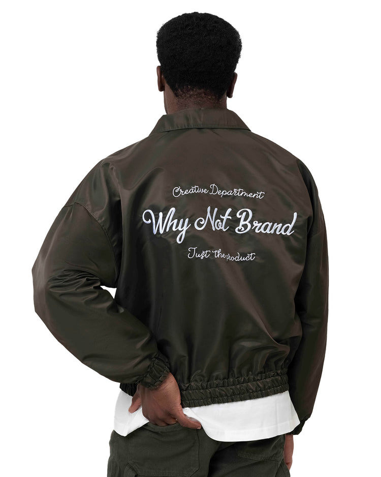 Why not brand Giubbino con Slogan Cucito Retro Fino al 60% di sconto