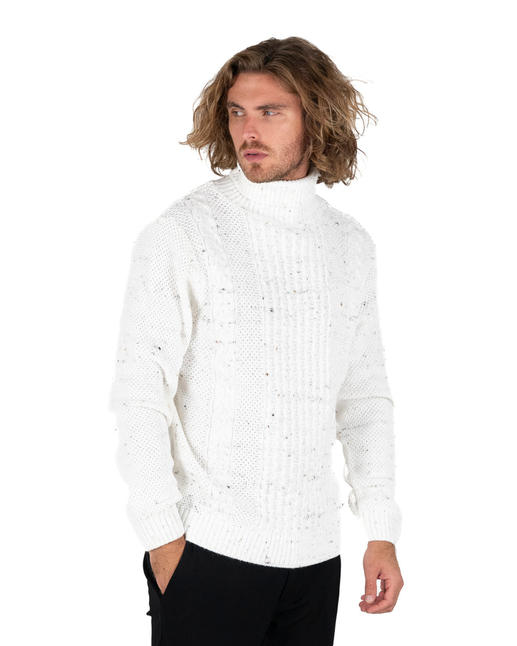 Why not brand Maglione dolcevita a coste Saldi Di Fabbrica