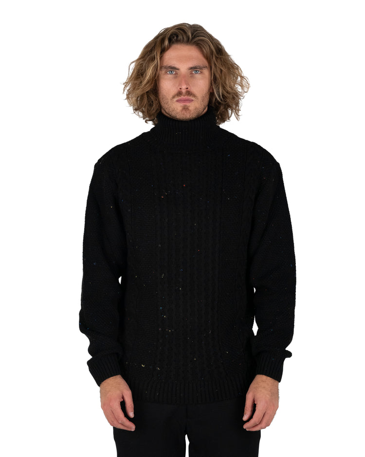 Why not brand Maglione dolcevita a coste Saldi Di Fabbrica