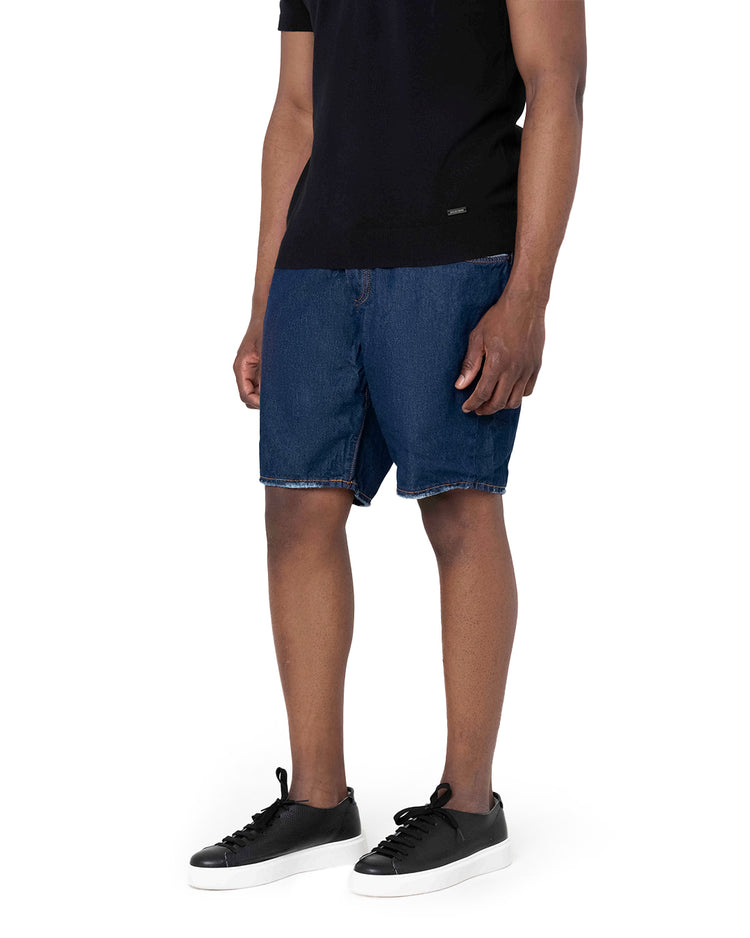 Why not brand Short in Tela Fissa Sfrangiato su Fondo Comfort Novità