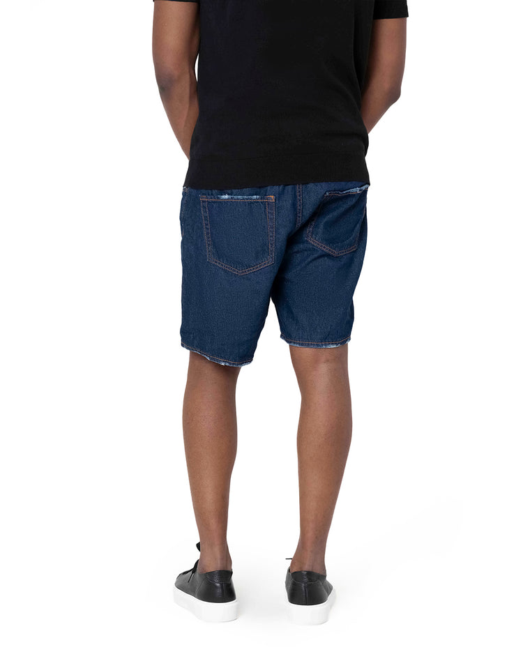 Why not brand Short in Tela Fissa Sfrangiato su Fondo Comfort Novità