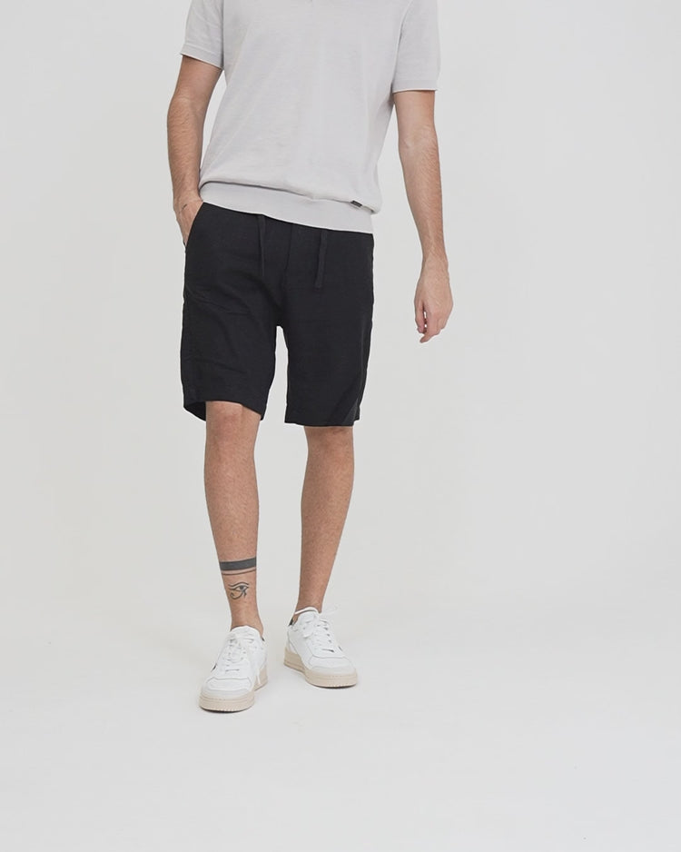 Why not brand Short in Lino con Laccio in Vita Negozio
