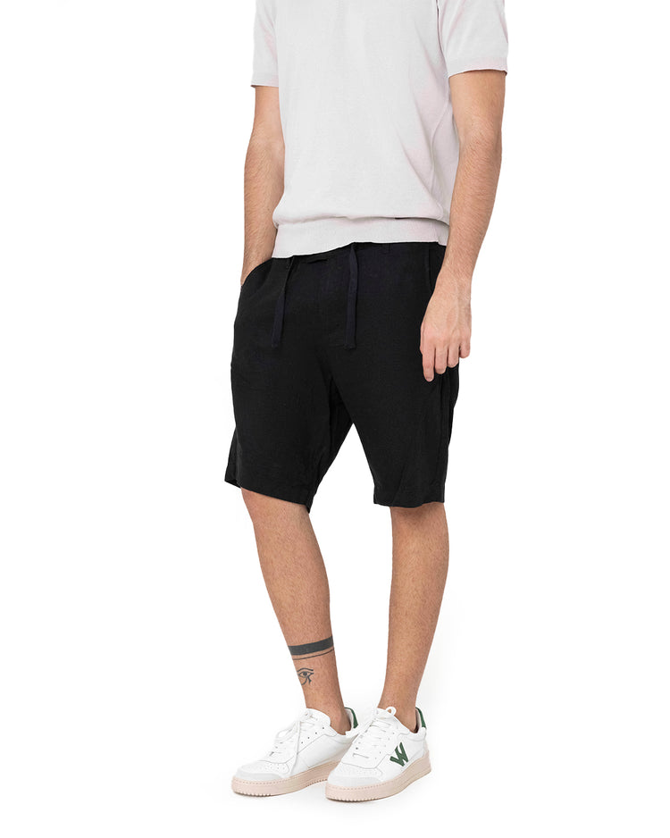 Why not brand Short in Lino con Laccio in Vita Negozio