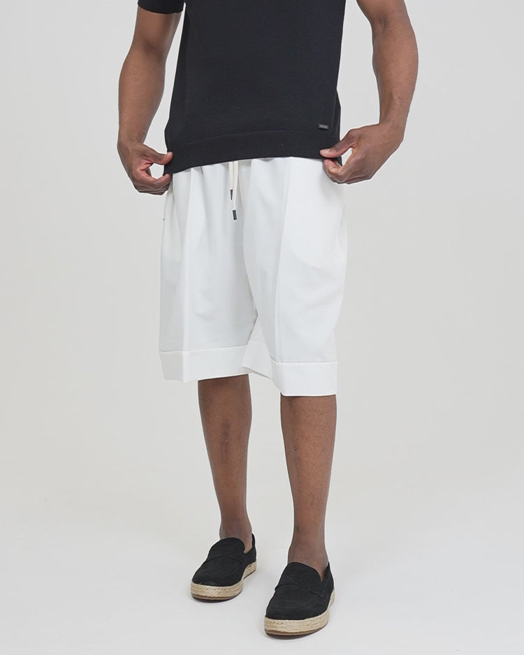 Why not brand Short Over con Laccio e Risvolto al Fondo Saldi Di Fabbrica
