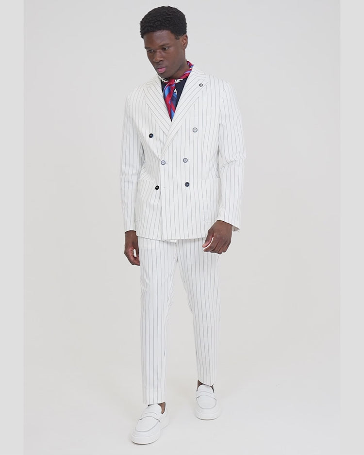 Why not brand Pantalone Gessato con Tasche a Filo Negozio