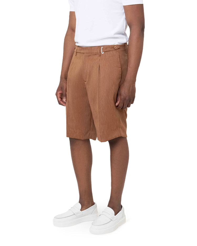 Why not brand Short Sartoriale con Pences Chiusura Laterale con Tasca a Filo Nuovo