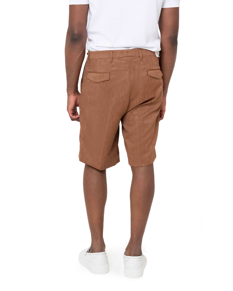 Why not brand Short Sartoriale con Pences Chiusura Laterale con Tasca a Filo Nuovo