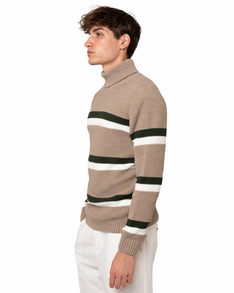 Why not brand Maglione collo alto con righe Lightning offer