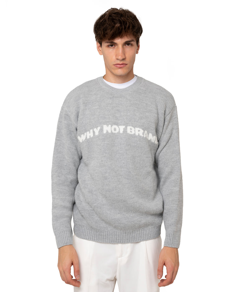 Why not brand Maglione girocollo in Mohair con logo Bestseller