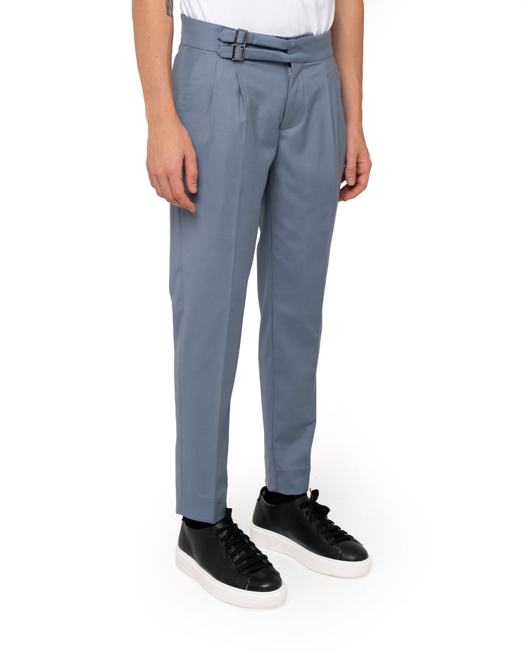 Why not brand Pantalone con pinces e chiusura a doppia fibbia Ultimi tre giorni