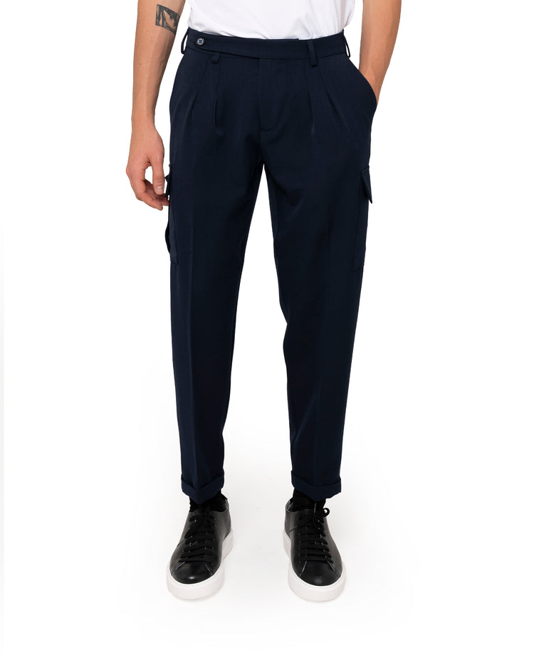 Why not brand Pantalone con abbotonatura laterale e pinces Fino al 50% di sconto