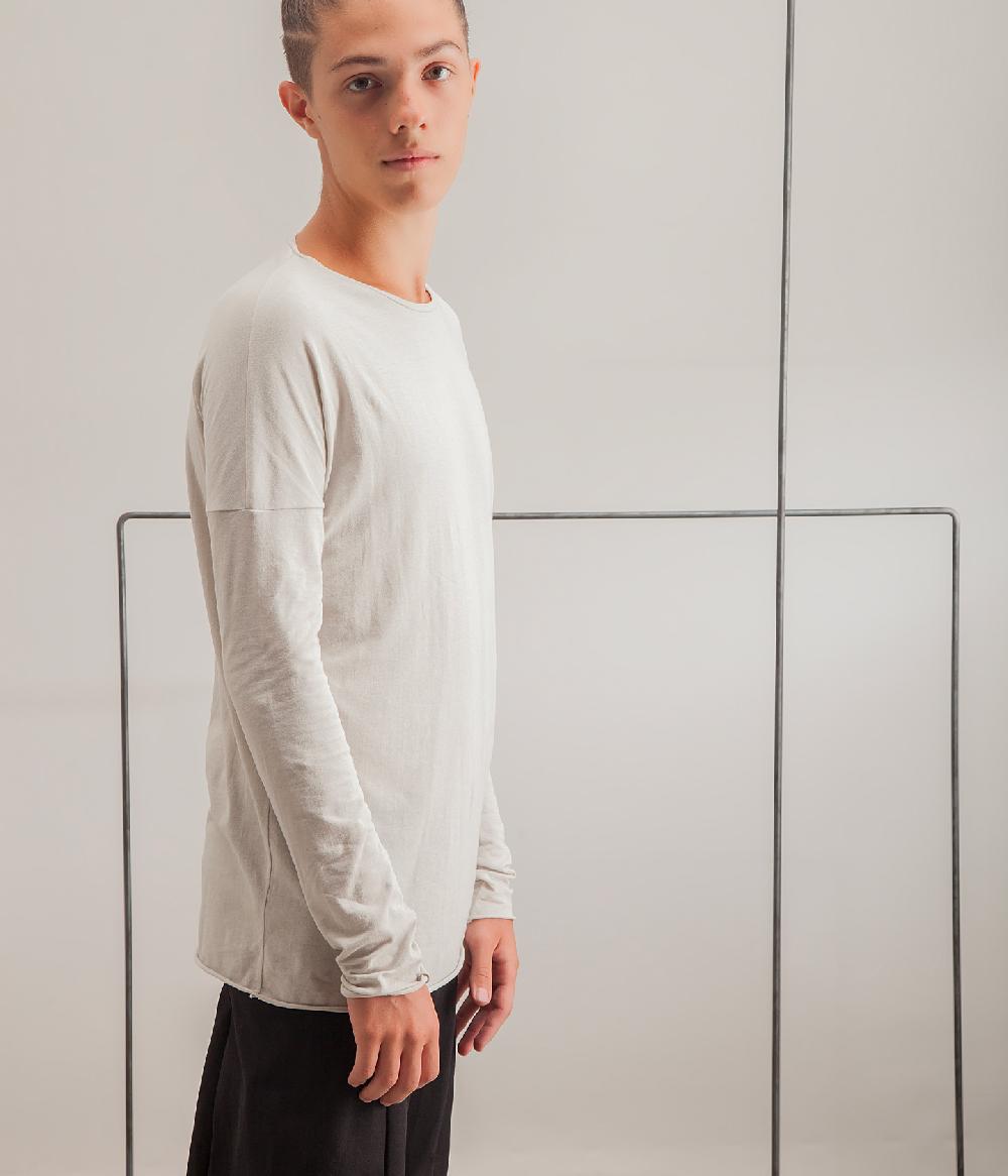 Album Di Famiglia art. 16S#U1808 LONG T-SHIRT CO/SETA Vendite Flash