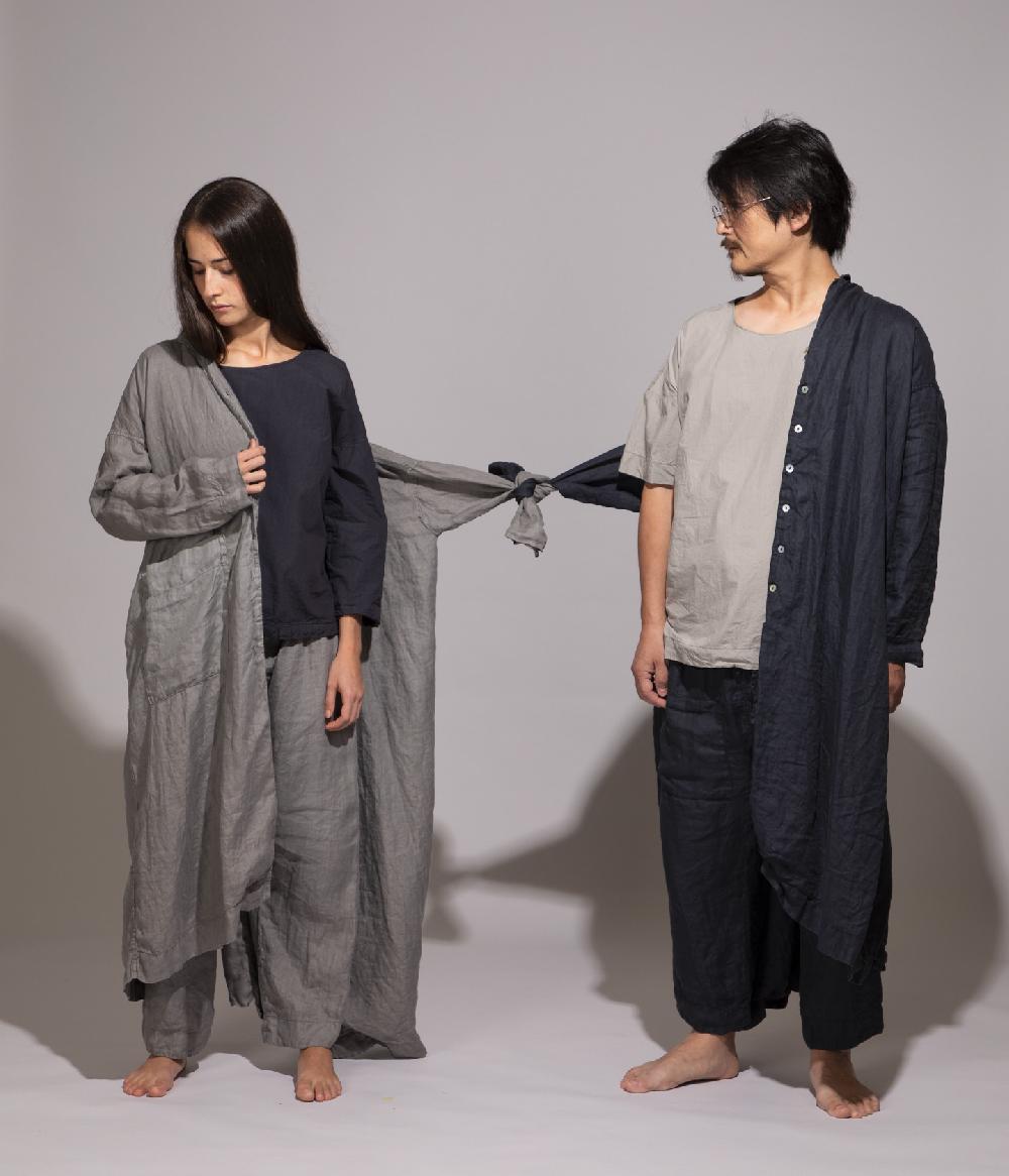 Album Di Famiglia art. 20S#45_09 LINEN LIGHT COAT In Saldo