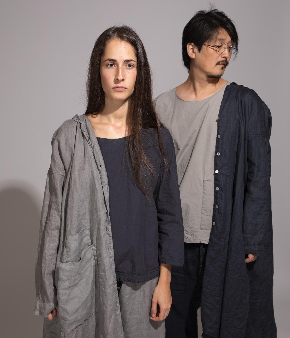 Album Di Famiglia art. 20S#45_09 LINEN LIGHT COAT In Saldo