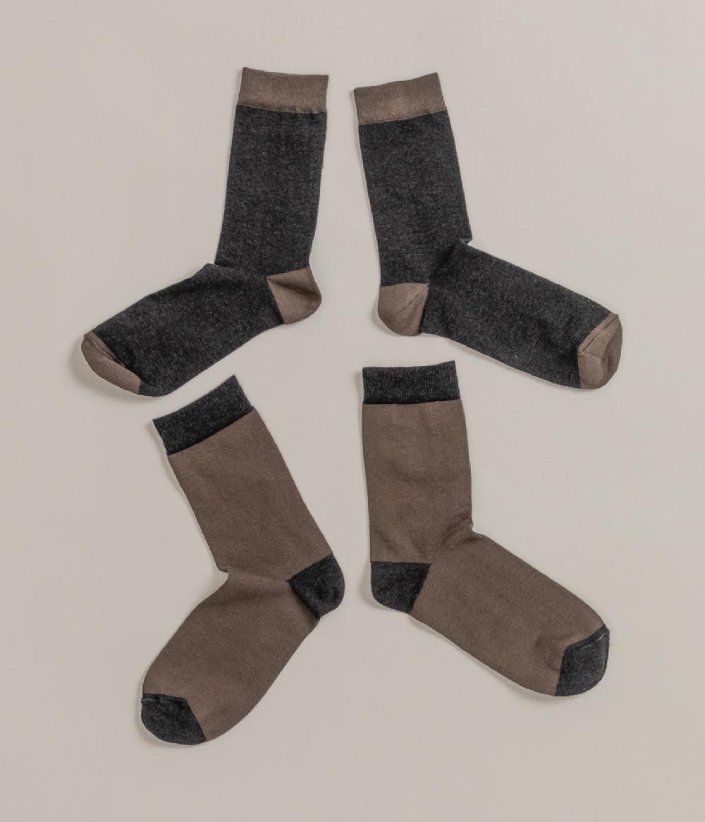 Album Di Famiglia art. 21W9043 SOCKS BICOLOR 2 pieces Vendita