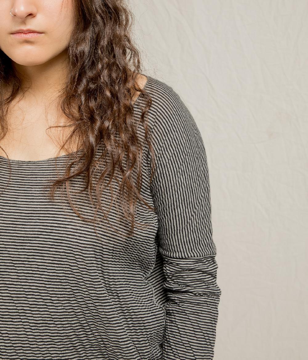 Album Di Famiglia art. 21SUP#40_165 STRIPED OVERSIZED JUMPER T Affare Del Giorno