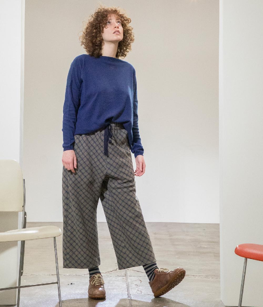 Album Di Famiglia art. 22W#23_241 W&S TROUSERS TARTAN WOOL Offerte esclusive