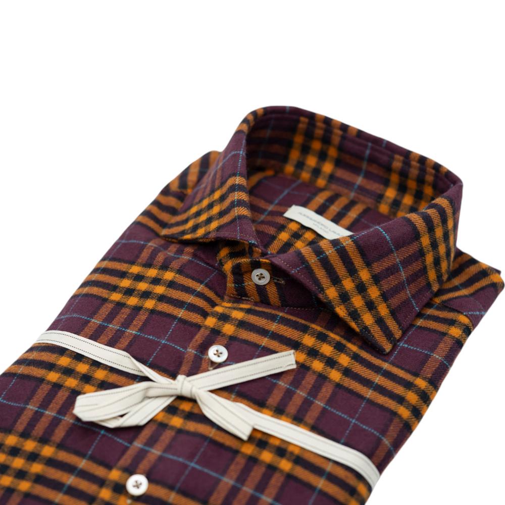 Alessandro Lamura Camicia in Flanella a Quadri Soddisfazione Garantita