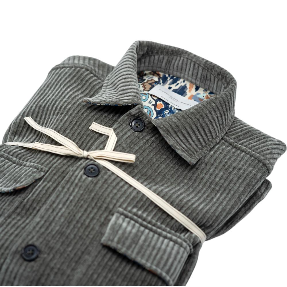 Alessandro Lamura Camicia Overshirt Grigia a Coste Vendite Flash