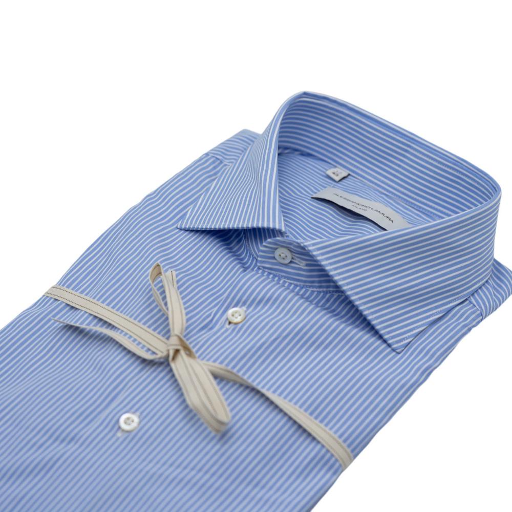 Alessandro Lamura Camicia a righe Azzurro-Bianco Moda