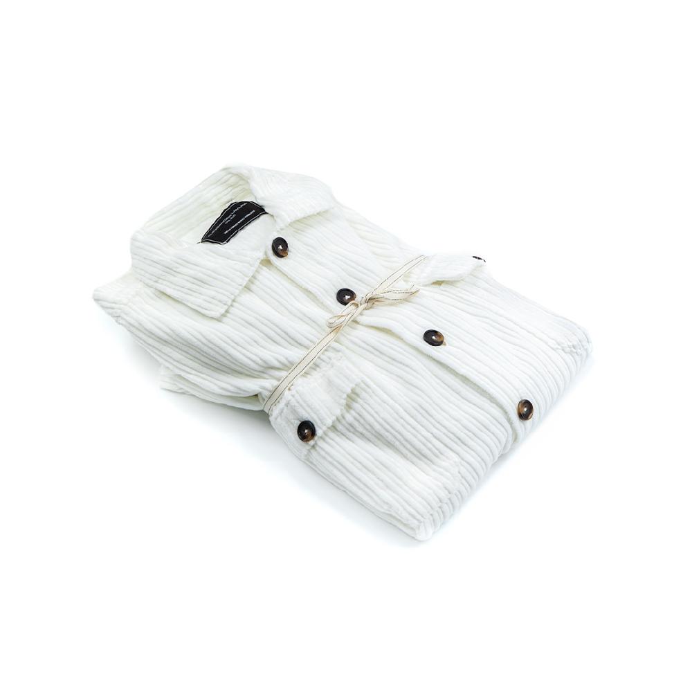 Alessandro Lamura Camicia Overshirt a righe di velluto – Collo Italiano Spedizione Gratuita