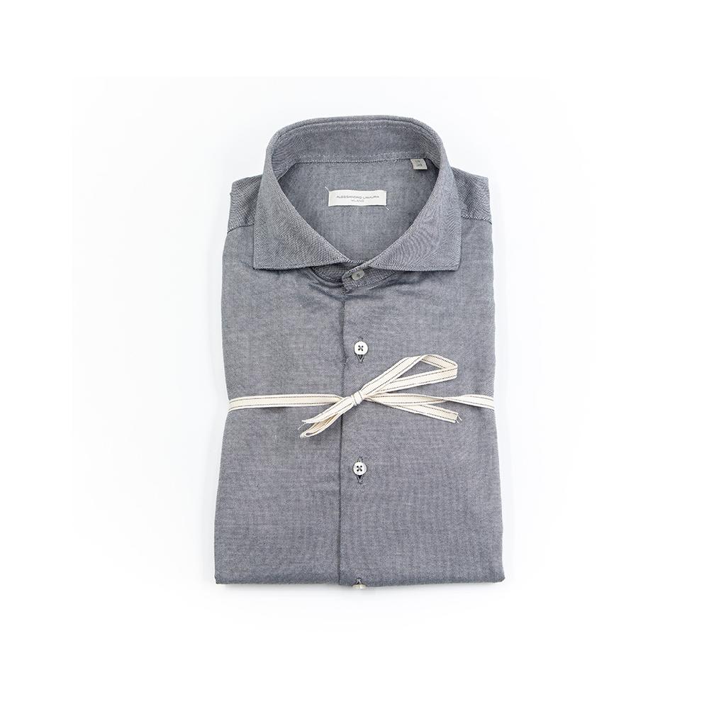 Alessandro Lamura Camicia In Velluto – 100%Cotone – Collo Francese Outlet