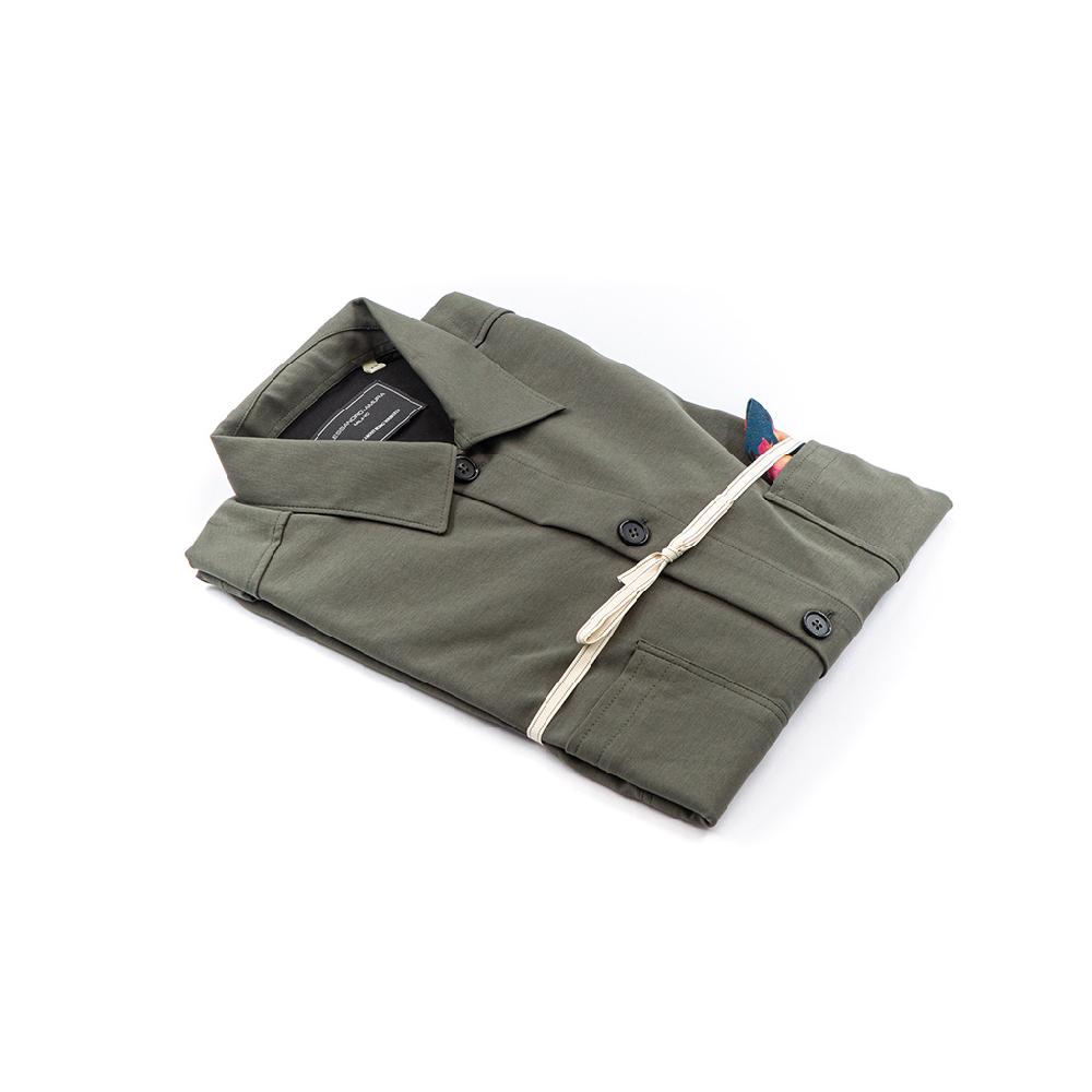 Alessandro Lamura Camicia Overshirt Strech – Collo Italiano Offerta Anniversario