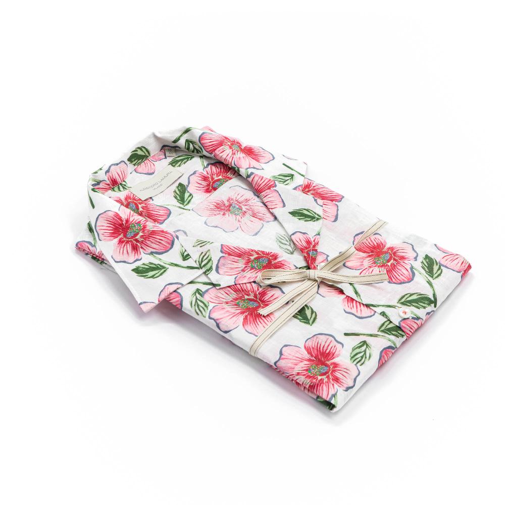 Alessandro Lamura Camicia Estiva Floreale Collo Hawaii Promozione Limitata