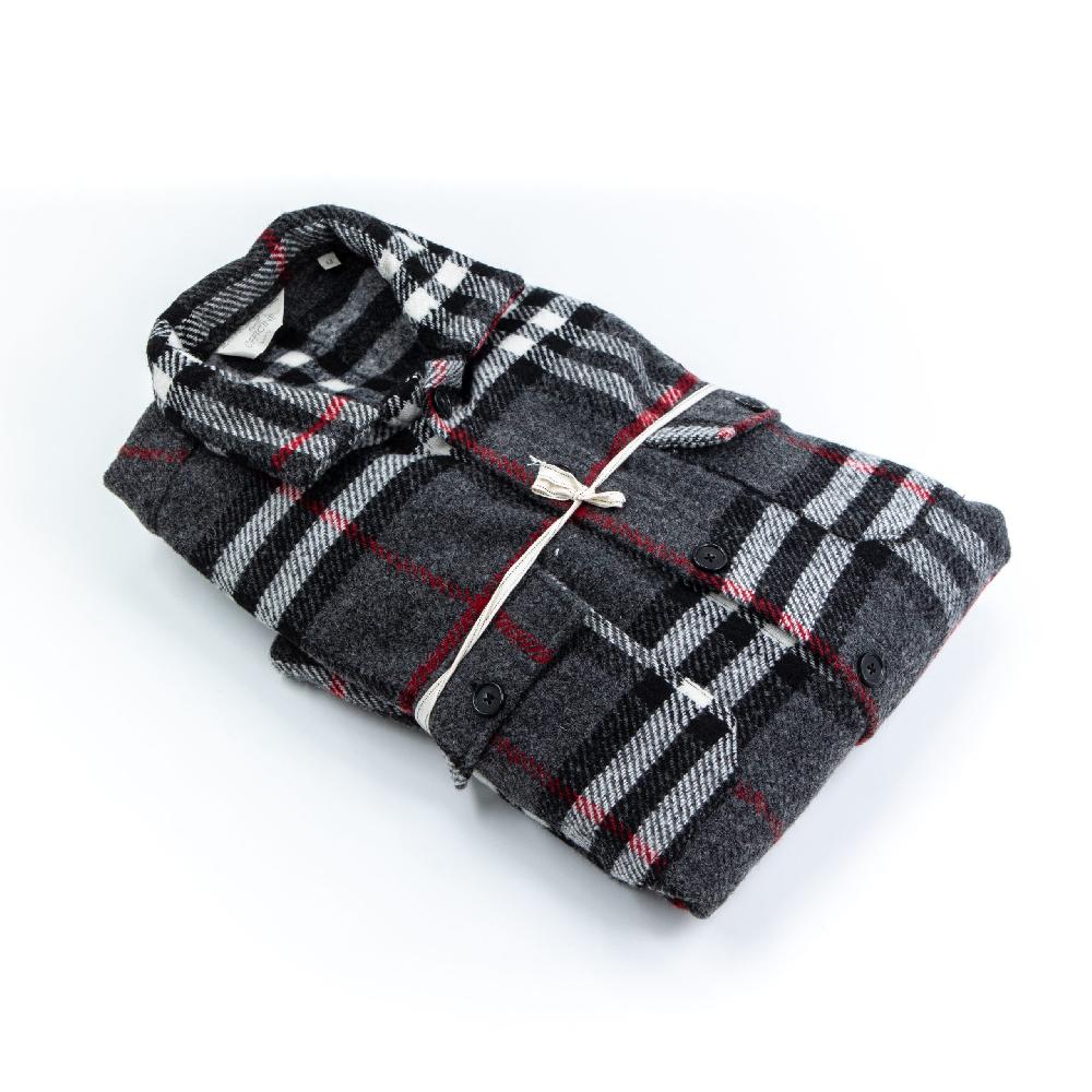 Alessandro Lamura Camicia Overshirt a Quadri – Collo Italiano Presa