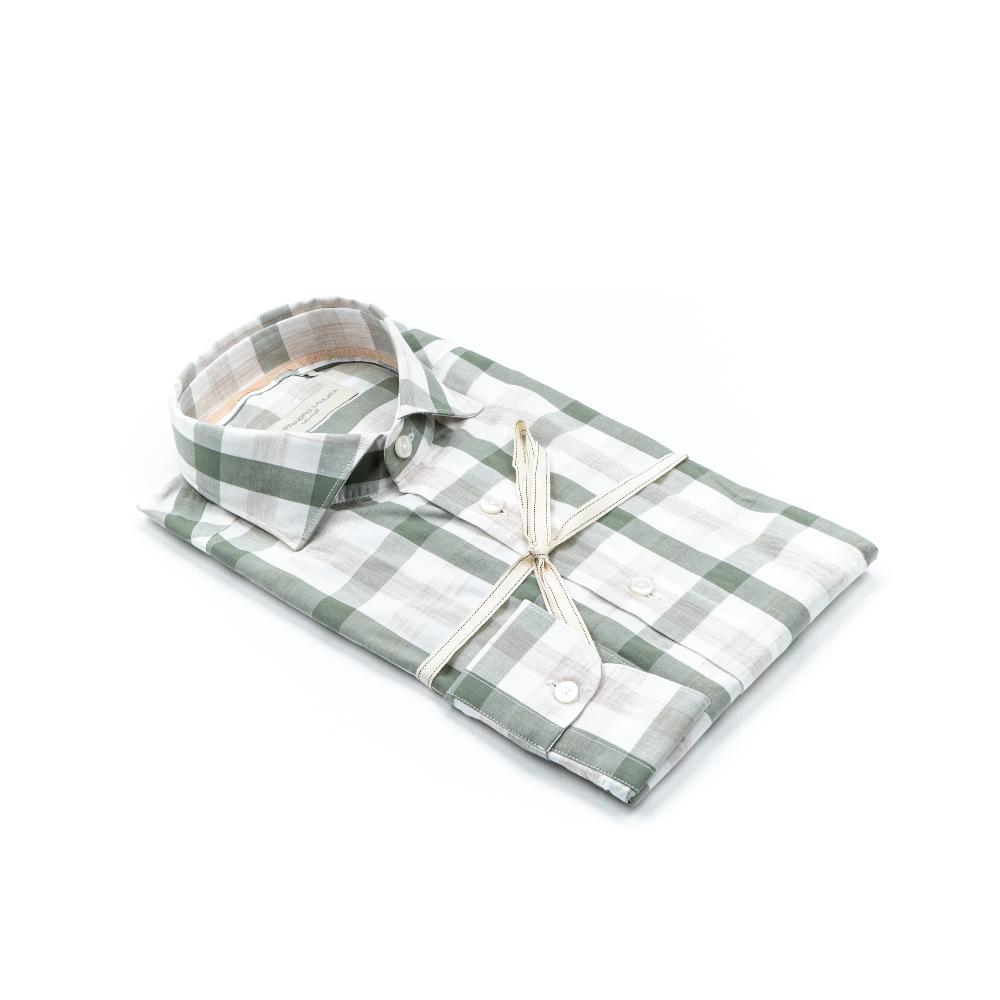 Alessandro Lamura Check- Camicia Quadri – 100%cotone – Collo Francese Offerta