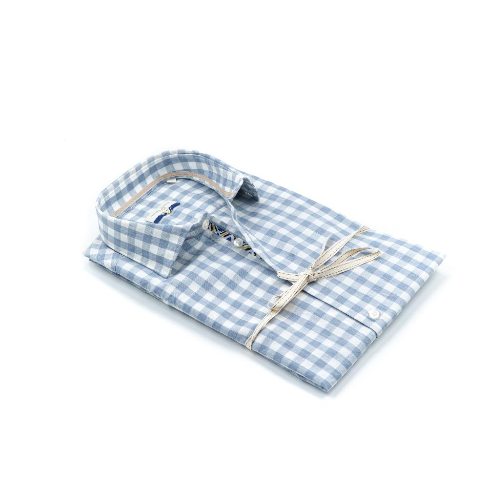 Alessandro Lamura Jeff – Camicia A Quadri 100%cotone – Collo Italiano Economico