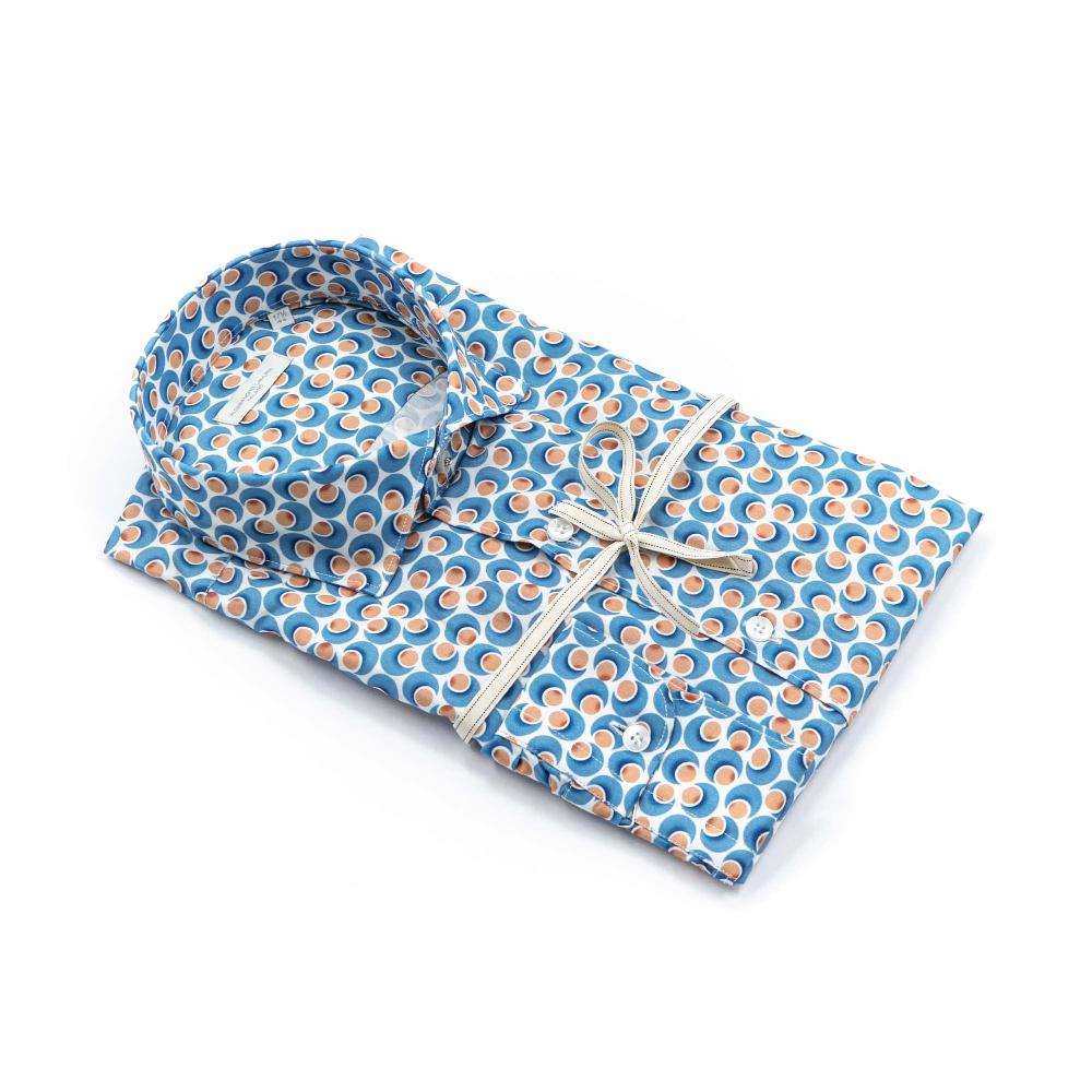 Alessandro Lamura Camicia Fantasia Geometrica Multicolor Moda